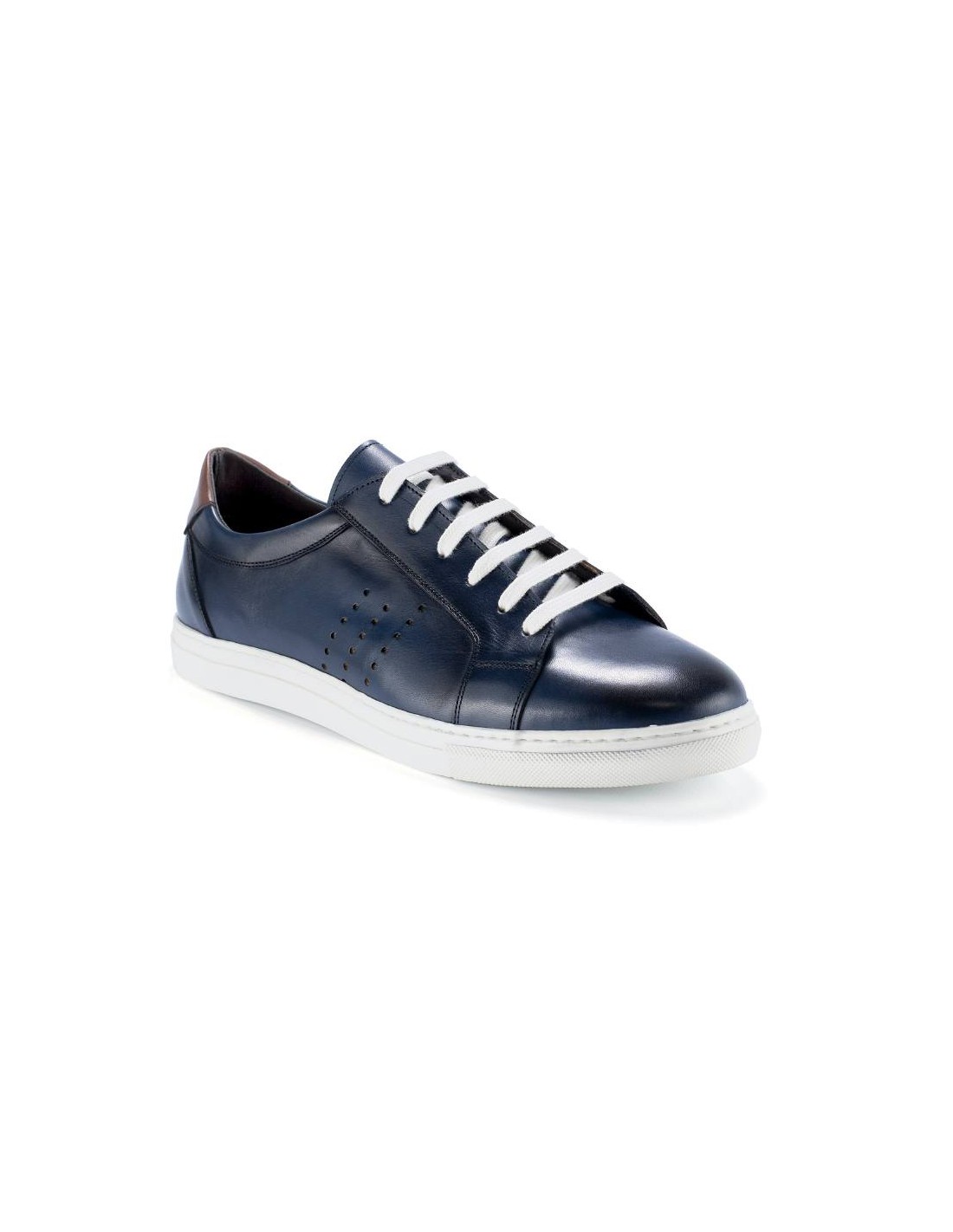 ortiz & reed Sneakers de piel liso color azul LABOR-NAVY Rebajas baratas