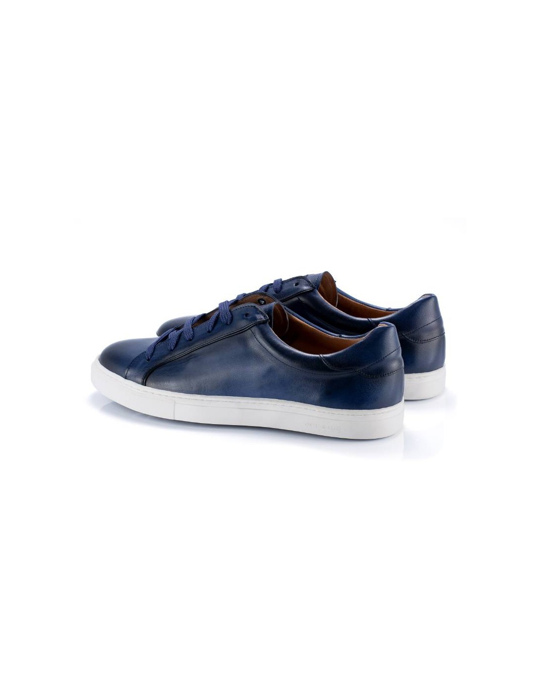 ortiz & reed Sneakers de piel liso color azul PLEKOR-MARINO Los más vendidos