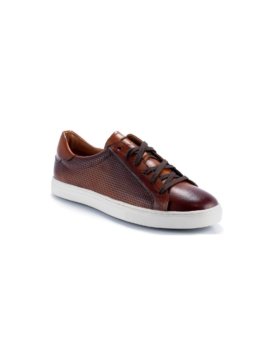 ortiz & reed Sneakers de piel liso color cuero PACALO-CUERO Tienda
