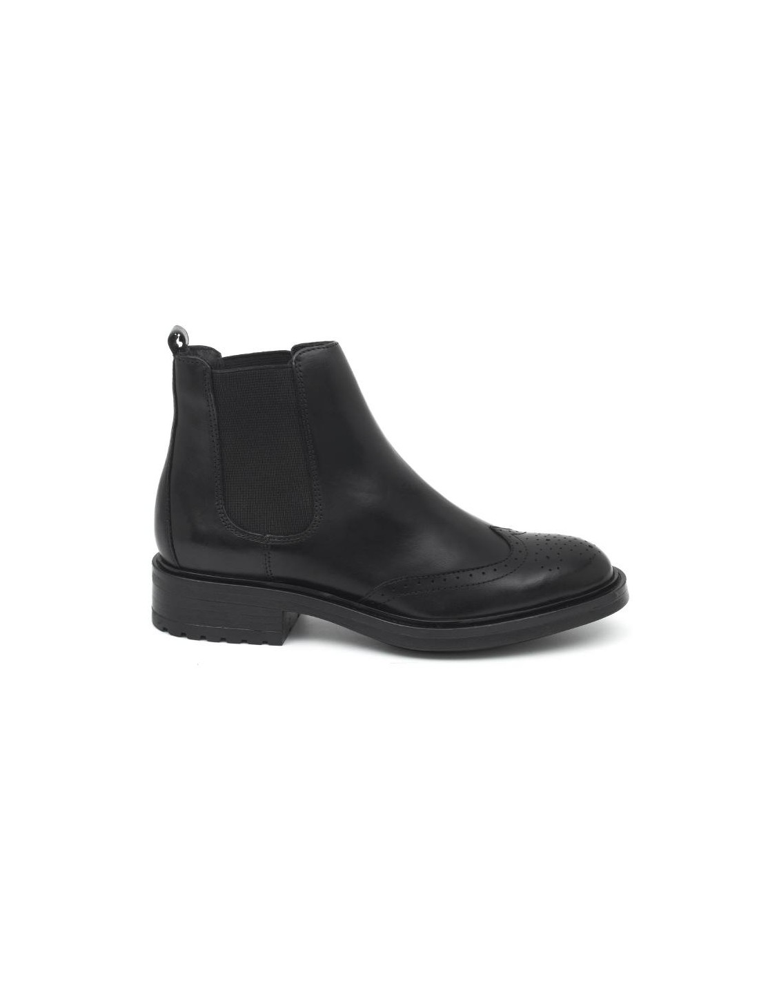 ortiz & reed Botines de mujer de piel acabado a mano color negro W-NAPTER-NEGRO Liquidación