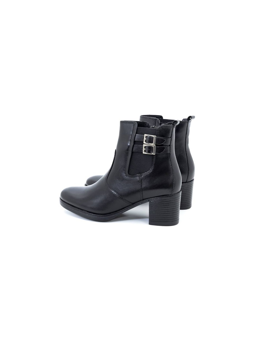 ortiz & reed Botines de mujer de piel acabado a mano color negro W-PRIOCHE-NEGRO Últimos 2 días