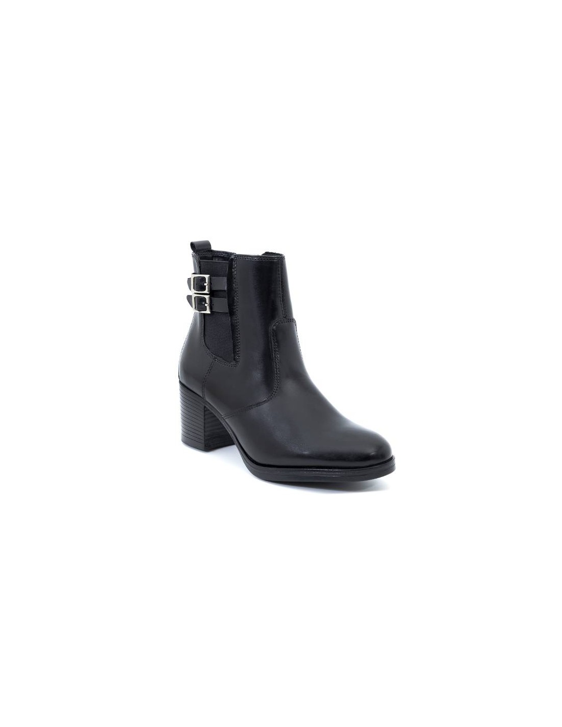 ortiz & reed Botines de mujer de piel acabado a mano color negro W-PRIOCHE-NEGRO Últimos 2 días
