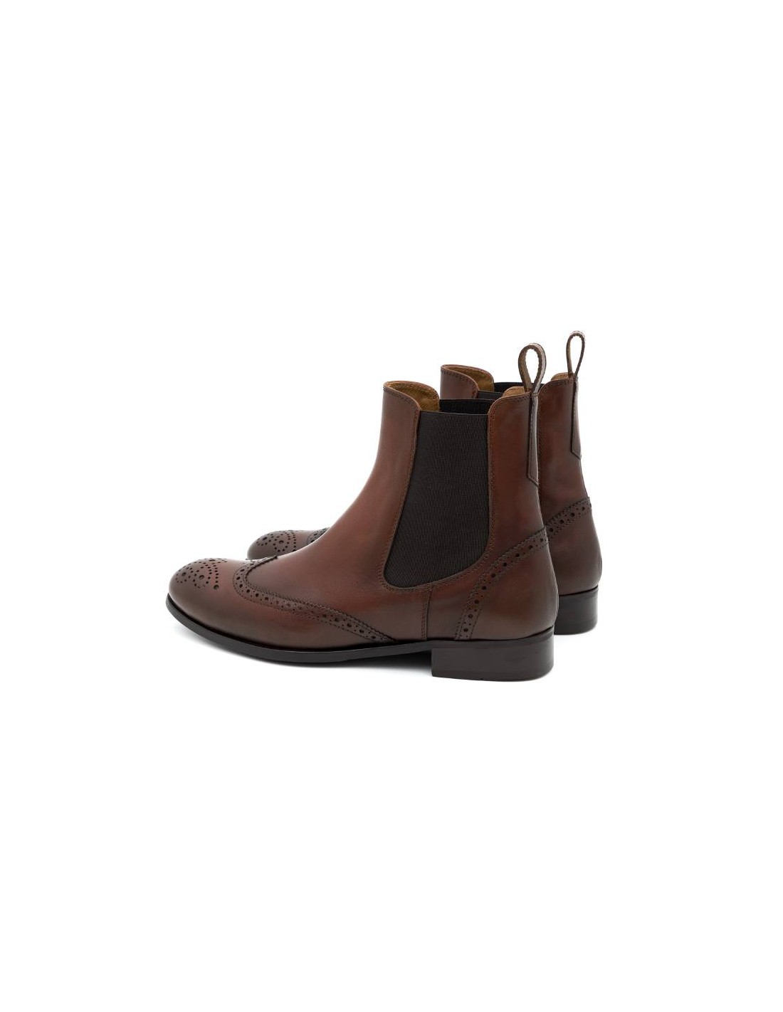 ortiz & reed Botines de mujer de piel con maría color cuero W-CORTELI-CUERO Oferta especial de fábrica