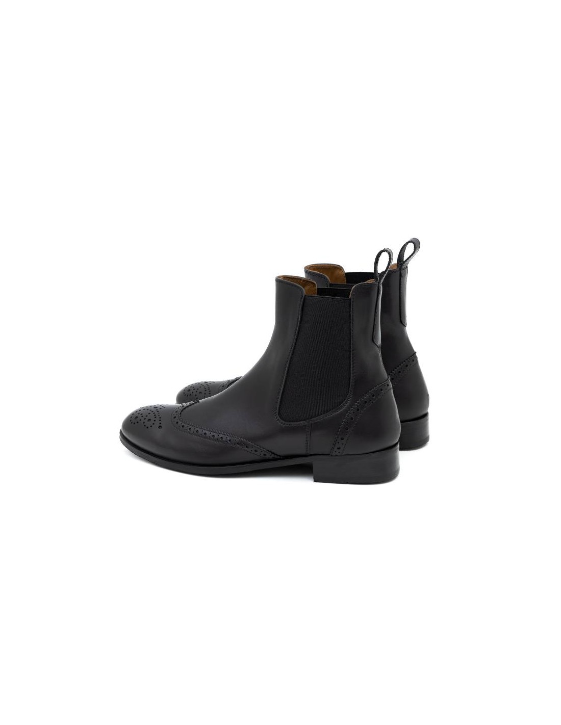 ortiz & reed Botines de mujer de piel con maría color negro W-CORTELI-NEGRO Promoción trimestral
