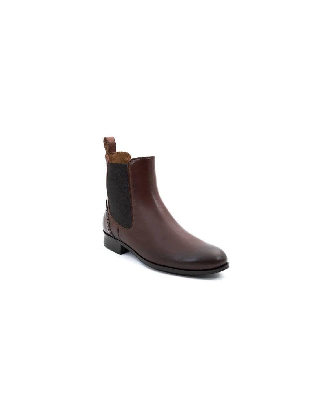 ortiz & reed Botines de mujer de piel liso color cuero W-CREED-CUERO Superdescuento