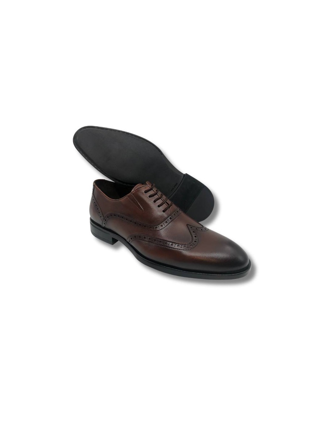 ortiz & reed Oxford de piel con cordón color cuero Ahorra y exporta