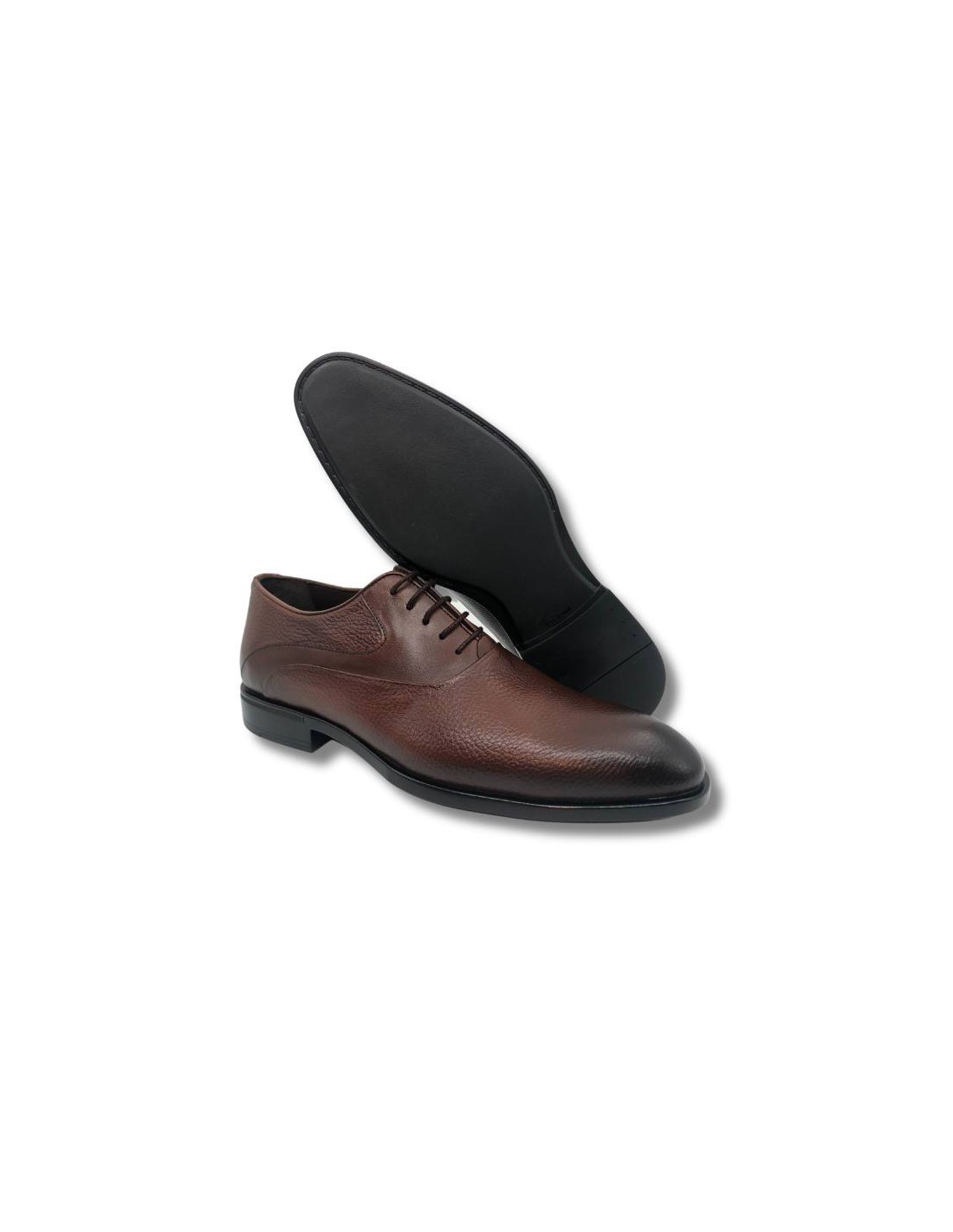 ortiz & reed Oxford de piel con cordón color cuero Precios de Black Friday