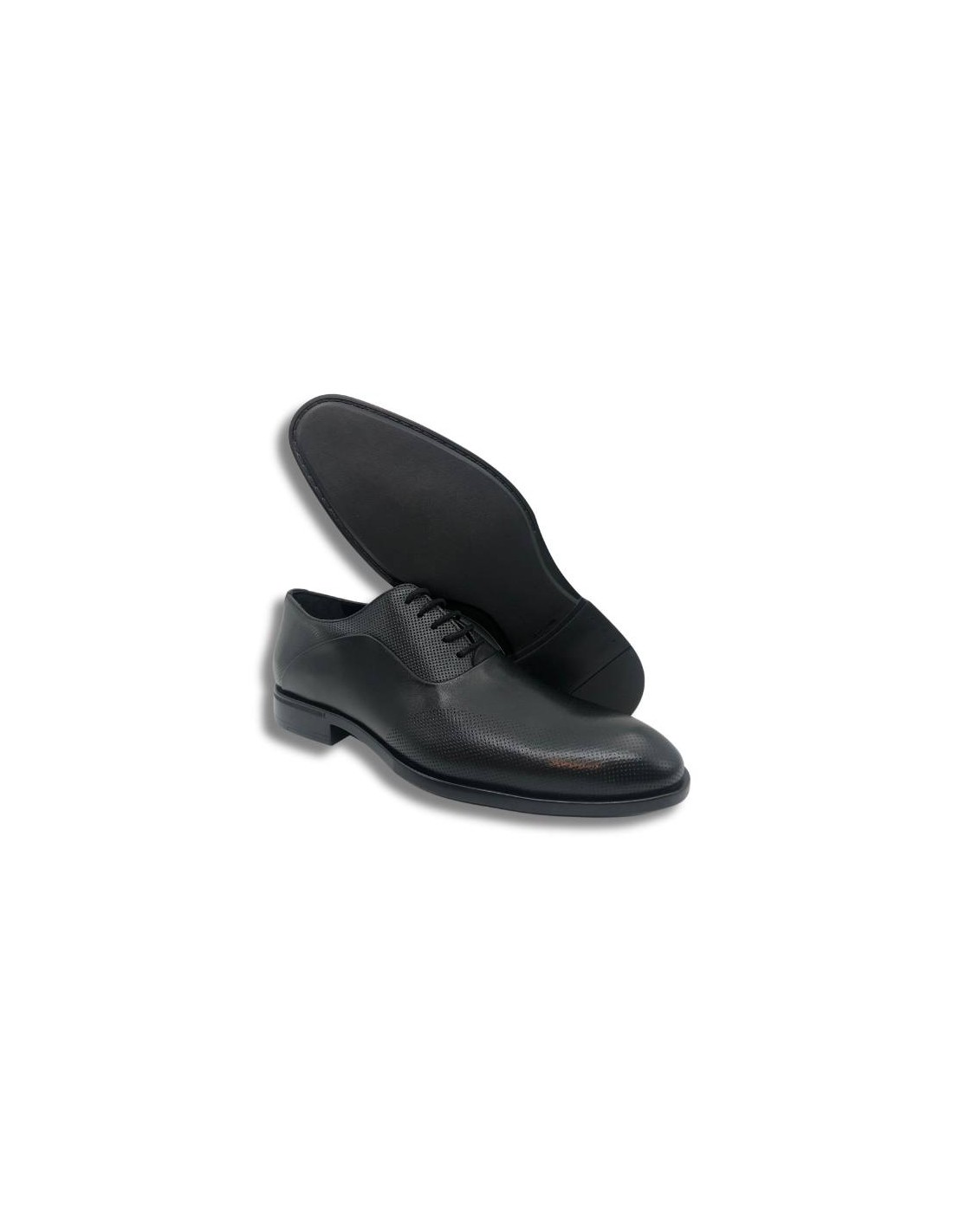 ortiz & reed Oxford de piel con cordón color negro En oferta