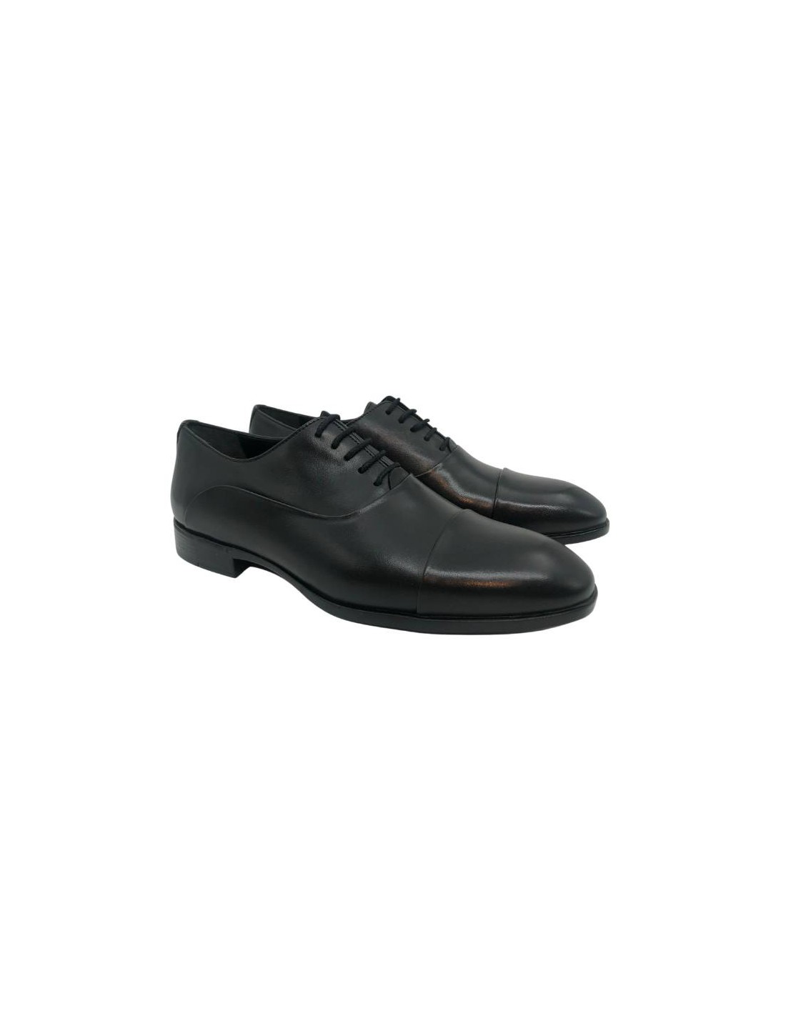 ortiz & reed Oxford de piel con cordón color negro Libre de impuestos
