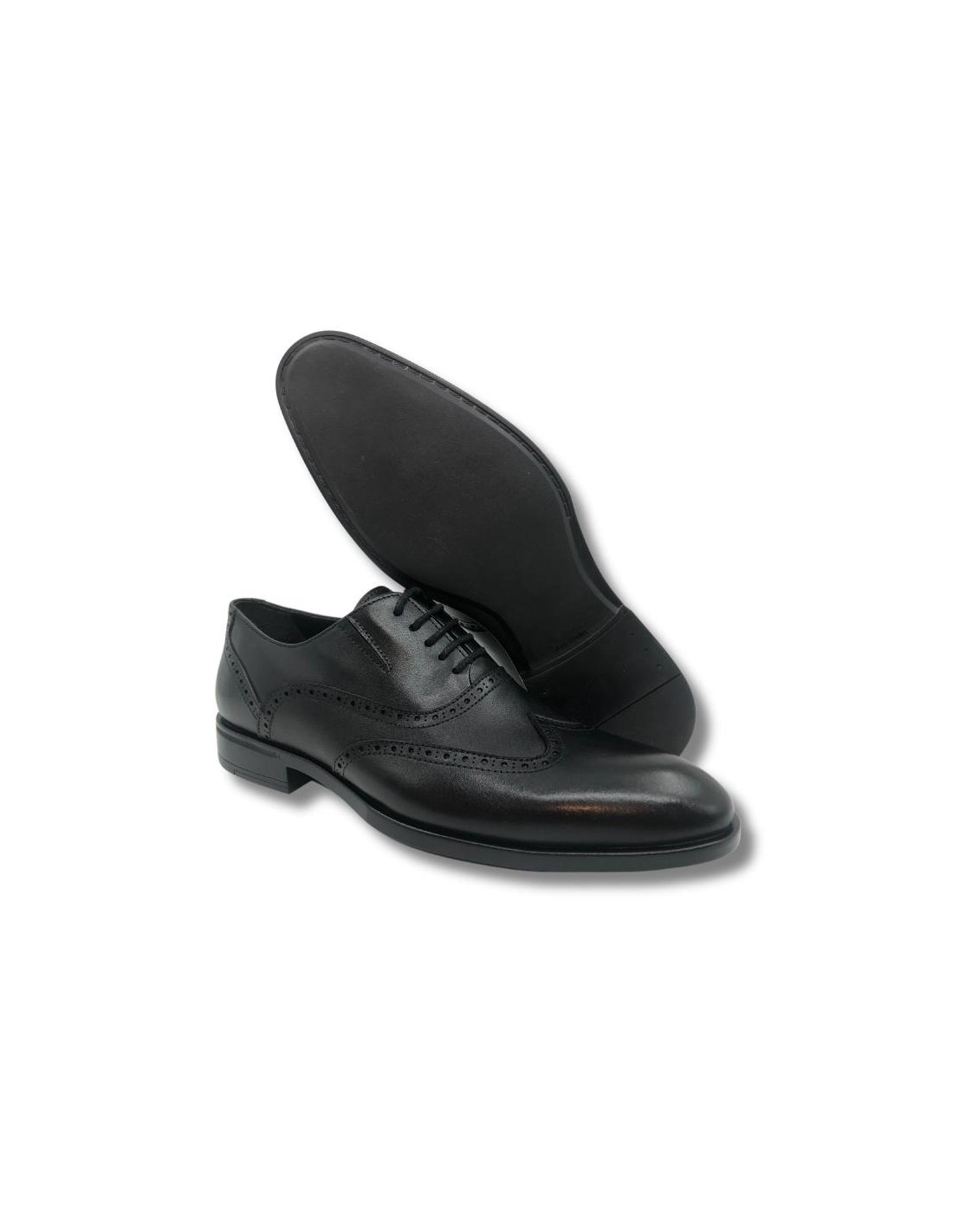 ortiz & reed Oxford de piel con cordón color negro Descuentos del mes