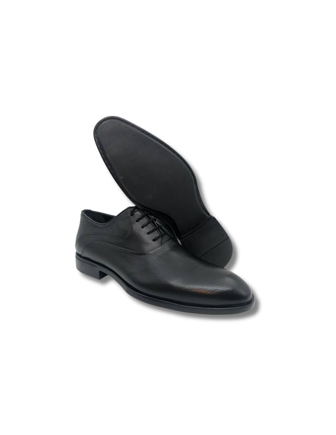 ortiz & reed Oxford de piel con cordón color negro Oferta exclusiva