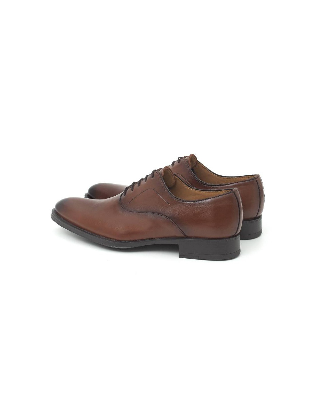 ortiz & reed Oxford de piel con cordón de piel color cuero BANETI-CUERO Última moda