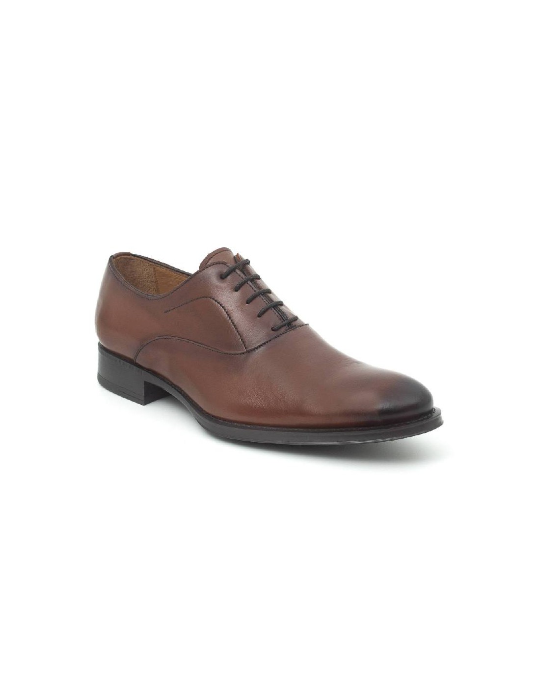 ortiz & reed Oxford de piel con cordón de piel color cuero BANETI-CUERO Última moda