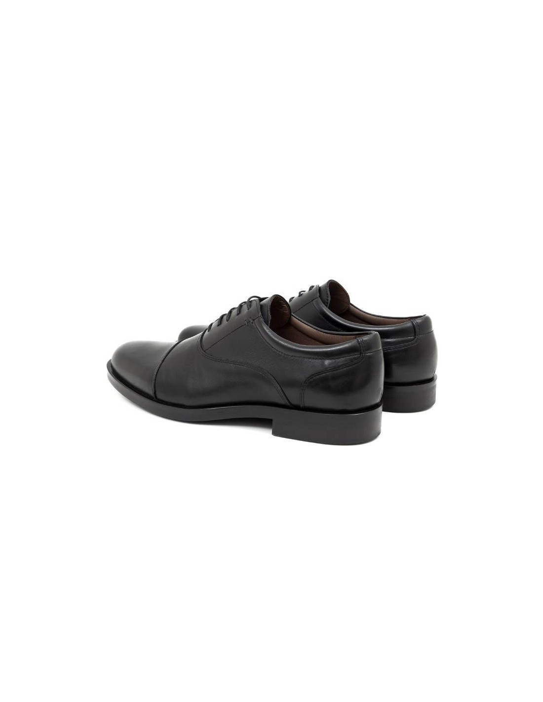 ortiz & reed Oxford de piel con costura color negro BAMIRO-NEGRO Ofertas de temporada
