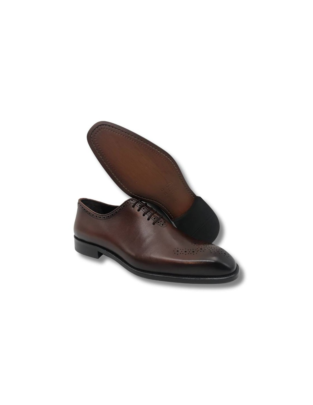 ortiz & reed Oxford de piel con picado maría color cuero Grandes ahorros
