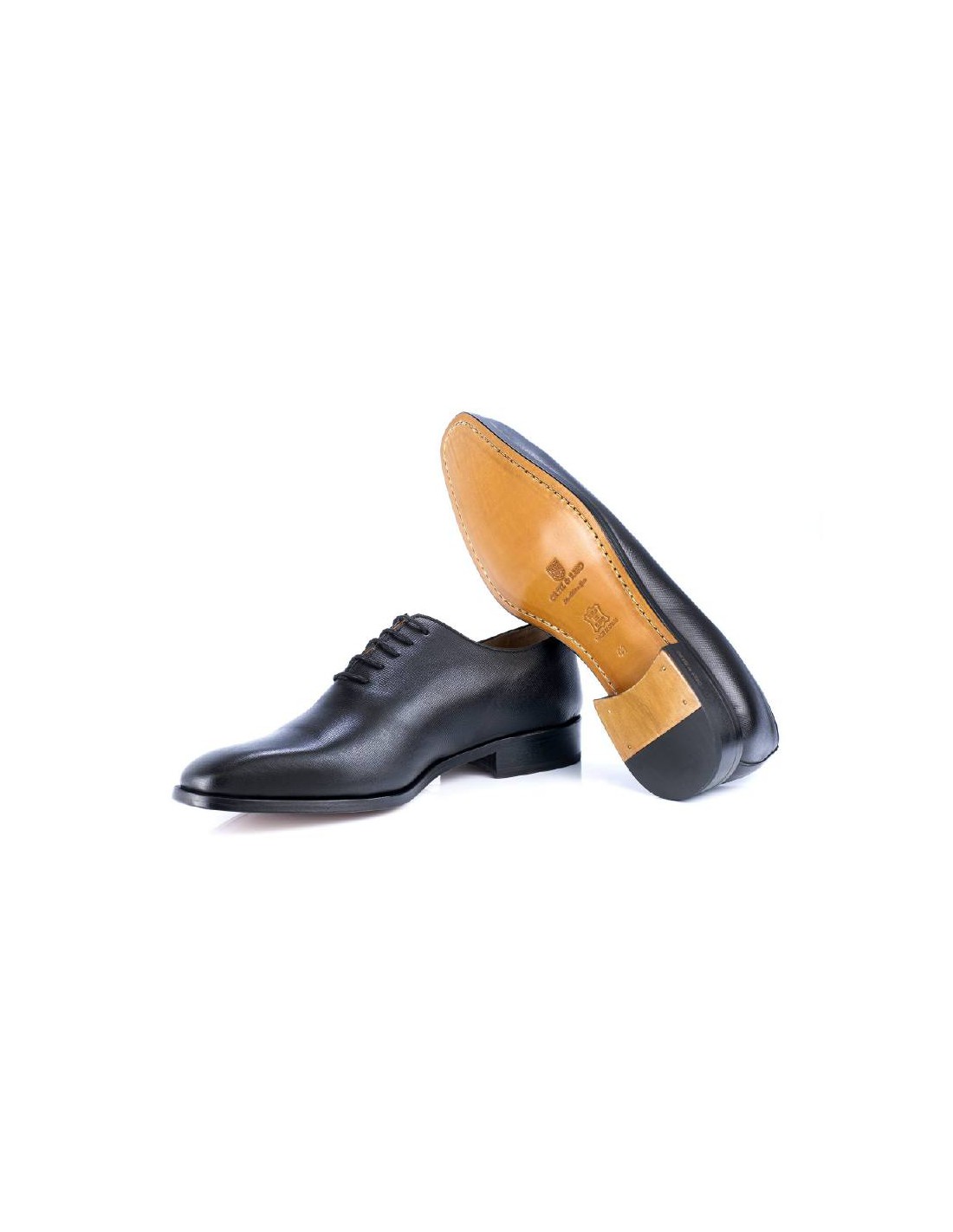 ortiz & reed Oxford de piel con picado maría color negro NATAR-NEGRO Precio ultrabajo