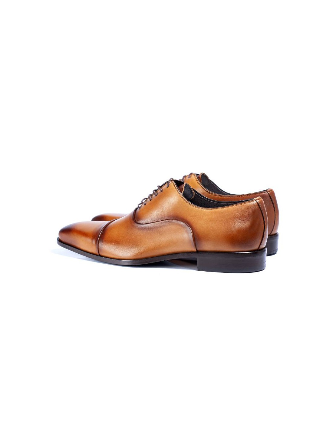 ortiz & reed Oxford de piel de costura vuelta color cuero VANUX-CUERO 2025