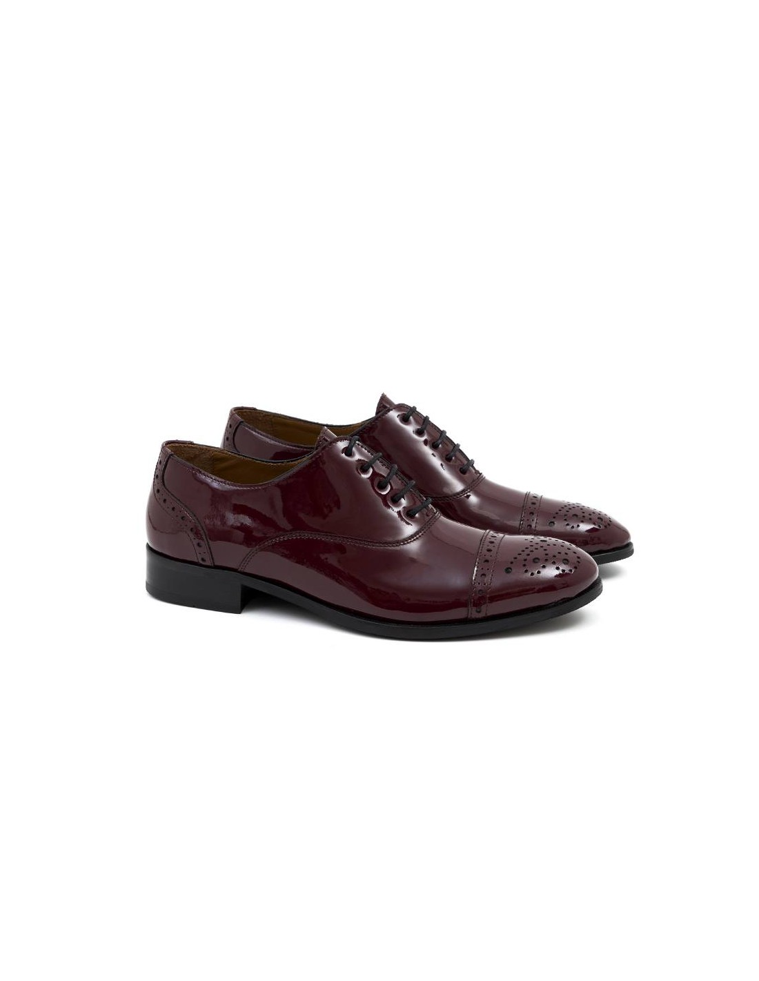 ortiz & reed Zapato de Vestir de charol con maría color burdeos W-FLOMOR-BURDEOS