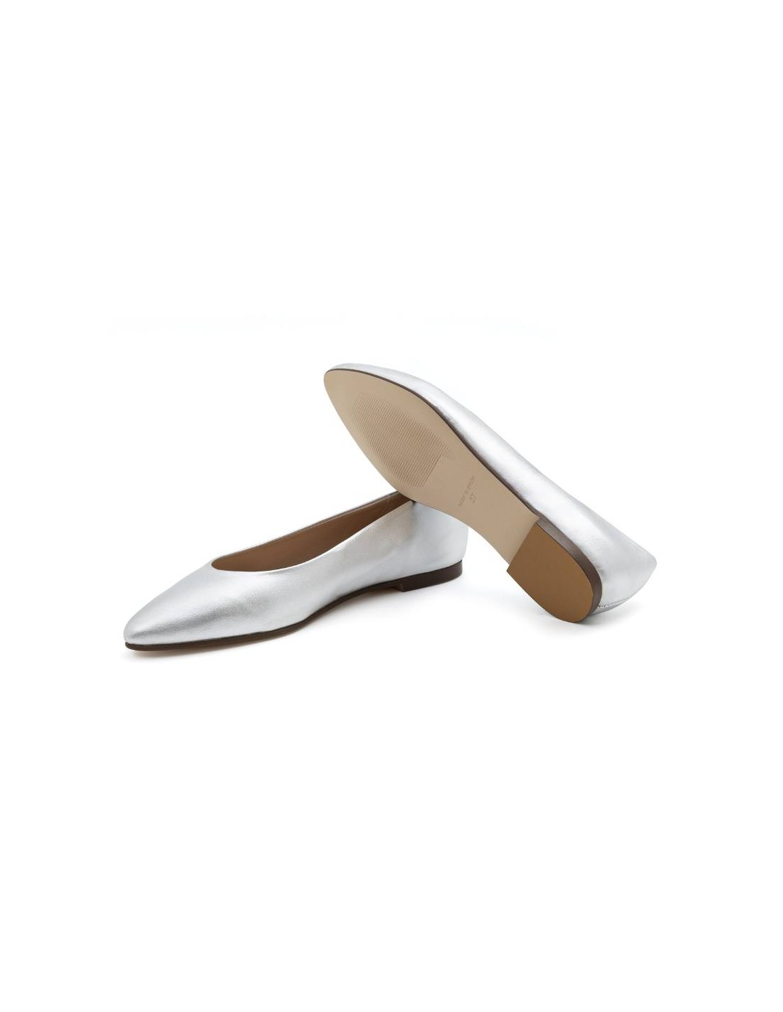 ortiz & reed Zapato de Vestir de charol liso color gris W-ANNA-PLATA En oferta