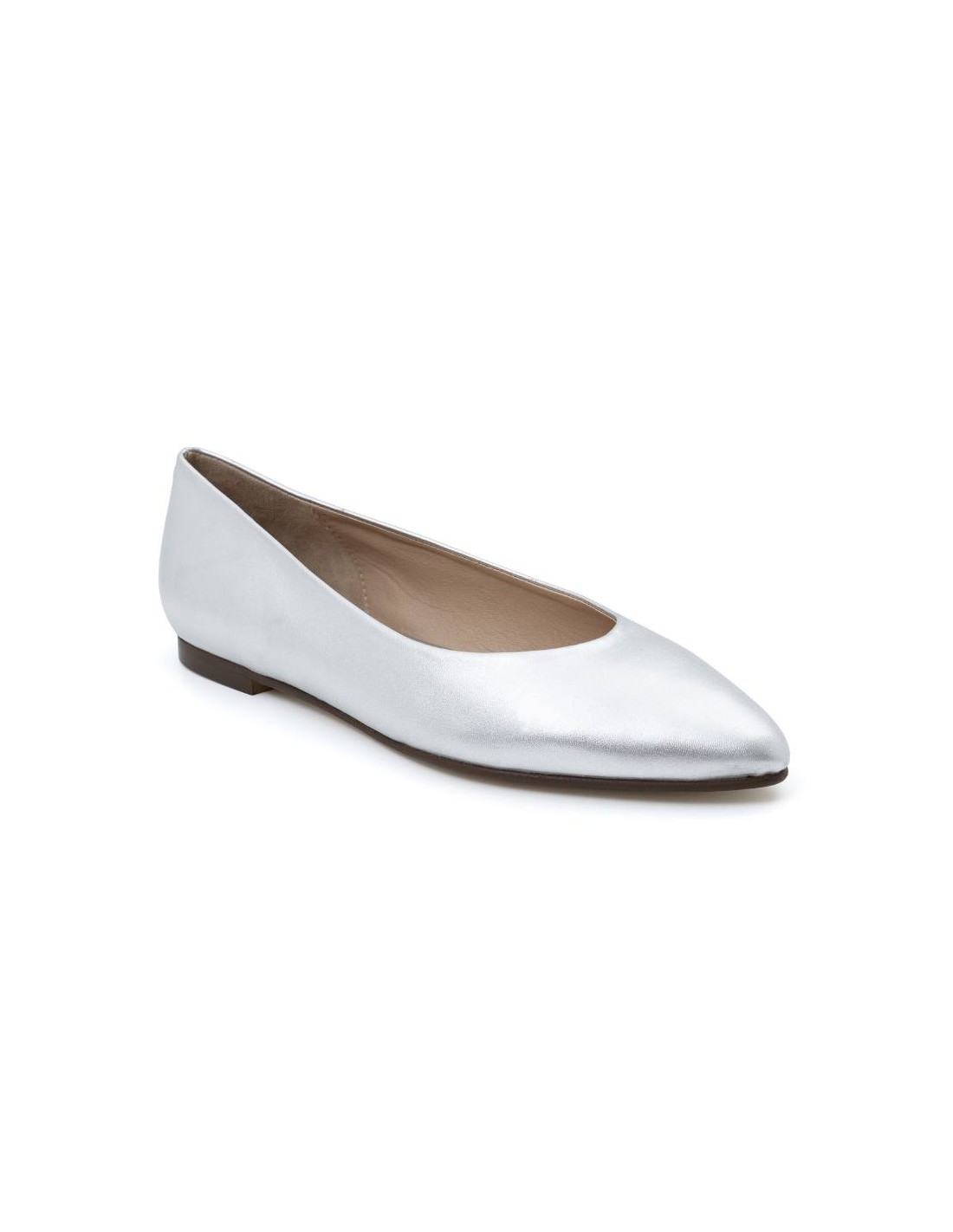 ortiz & reed Zapato de Vestir de charol liso color gris W-ANNA-PLATA En oferta