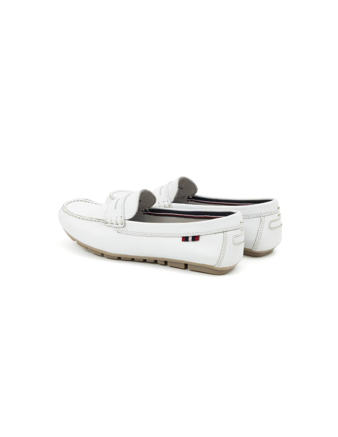ortiz & reed Mocasines de mujer de piel con antifaz color blanco W-CELLY-WHITE ÚLTIMAS EDICIONES