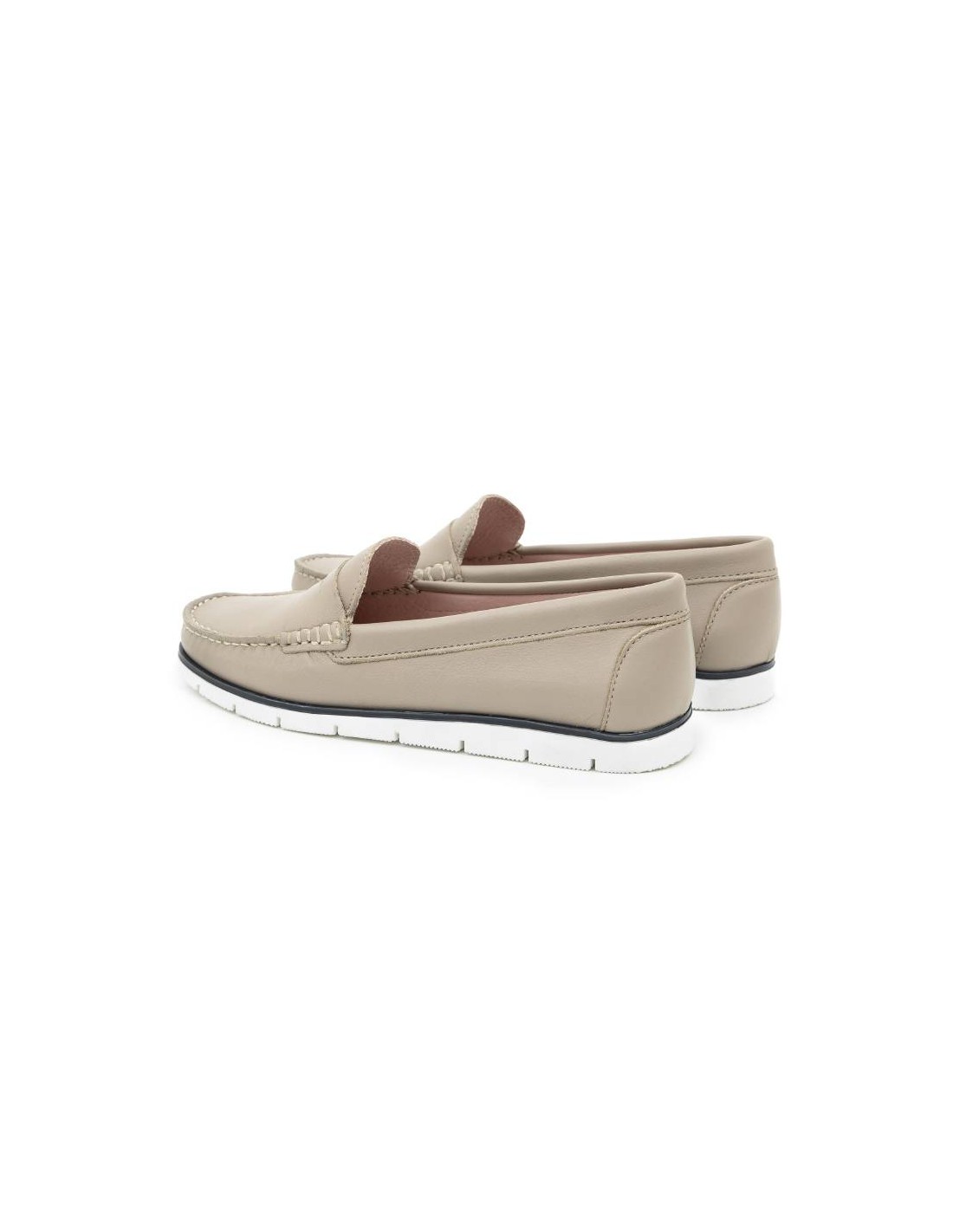 ortiz & reed Mocasines de mujer de piel con antifaz color otros W-CRINA-CREMA Precio de fábrica