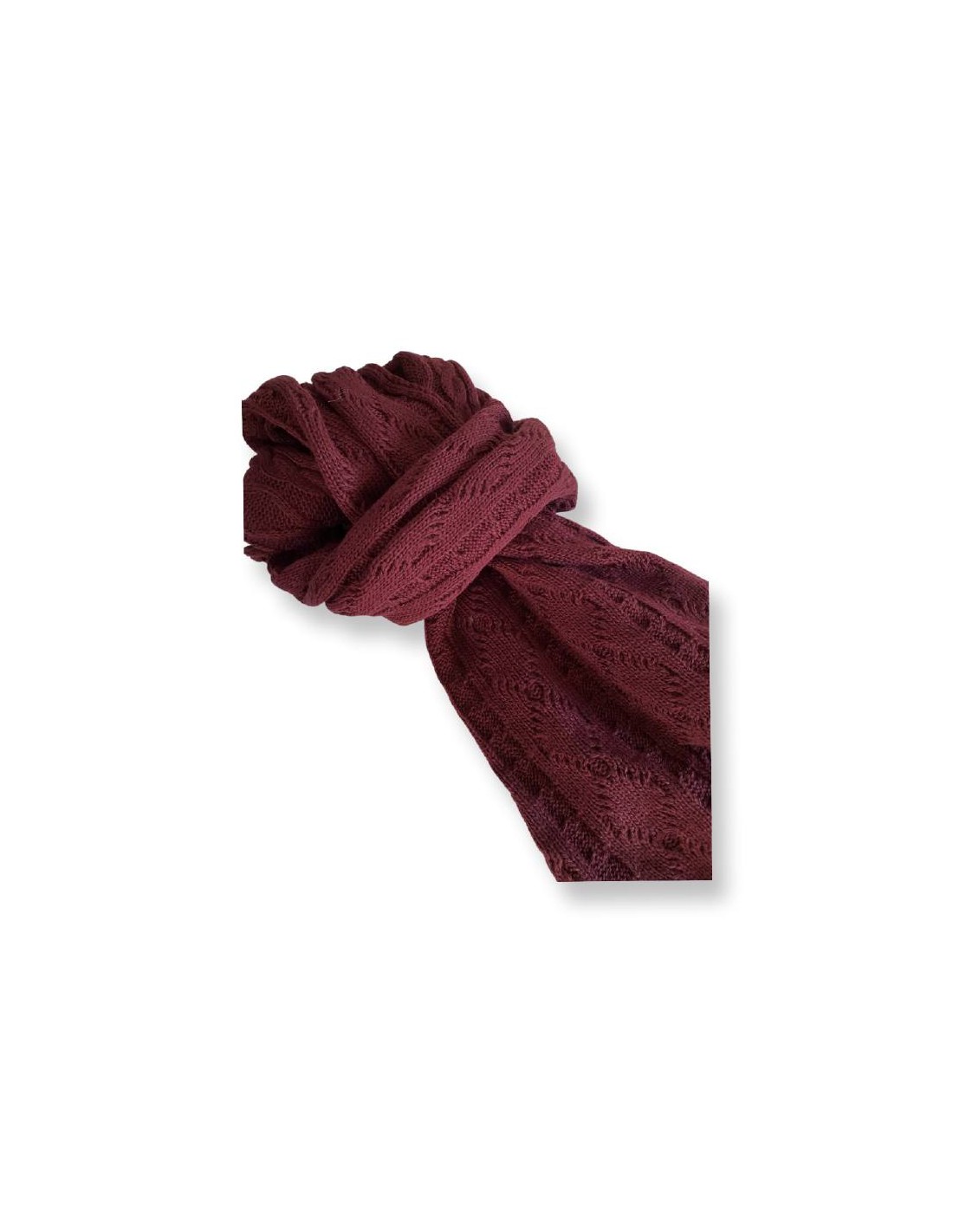 ortiz & reed Set de mujer tejida trenzado color burdeos SET-1719OR-GRANATE Oferta especial de fábrica
