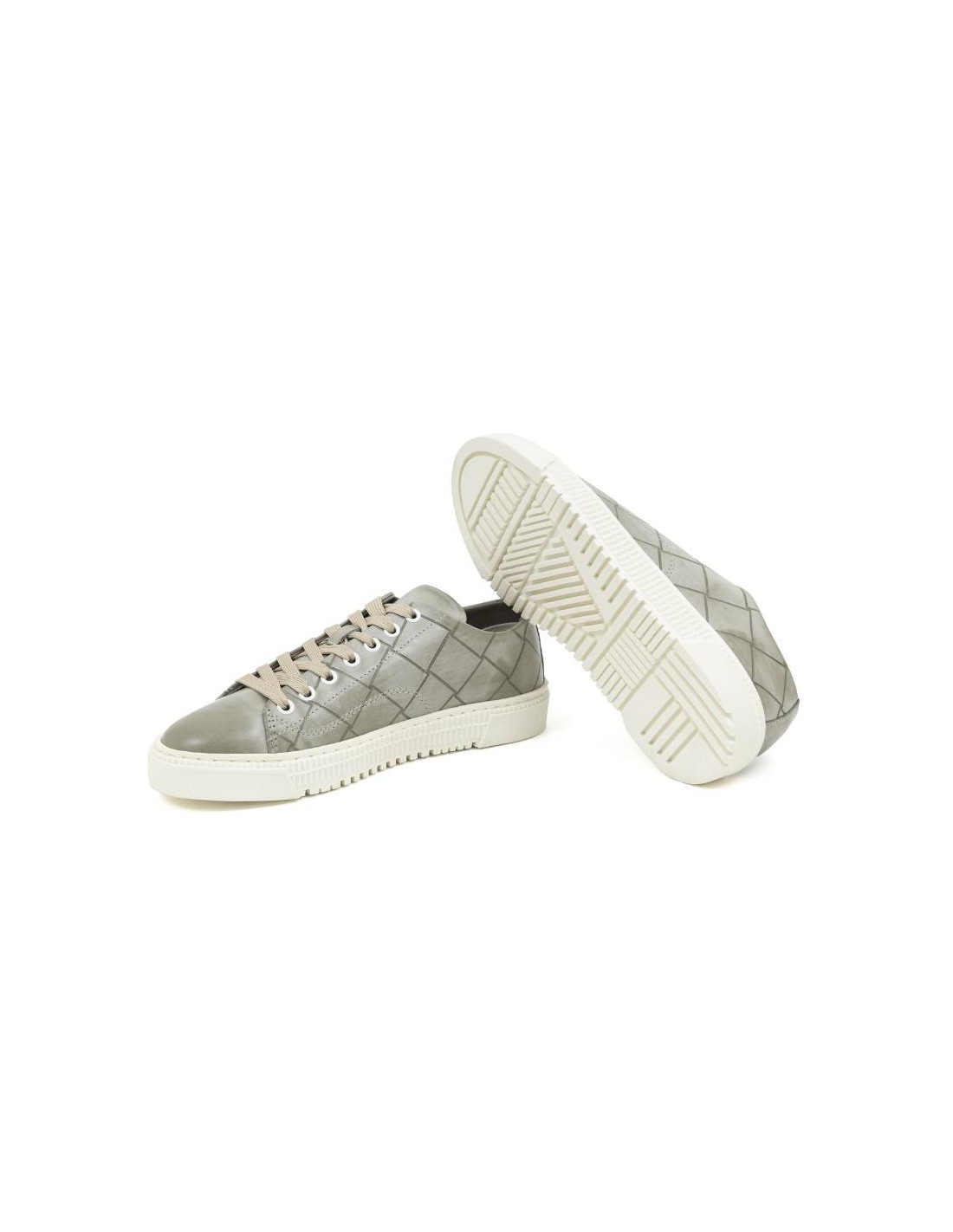 ortiz & reed Sneakers de piel con cordón color azul W-NEO-BLUE Solo queda un día