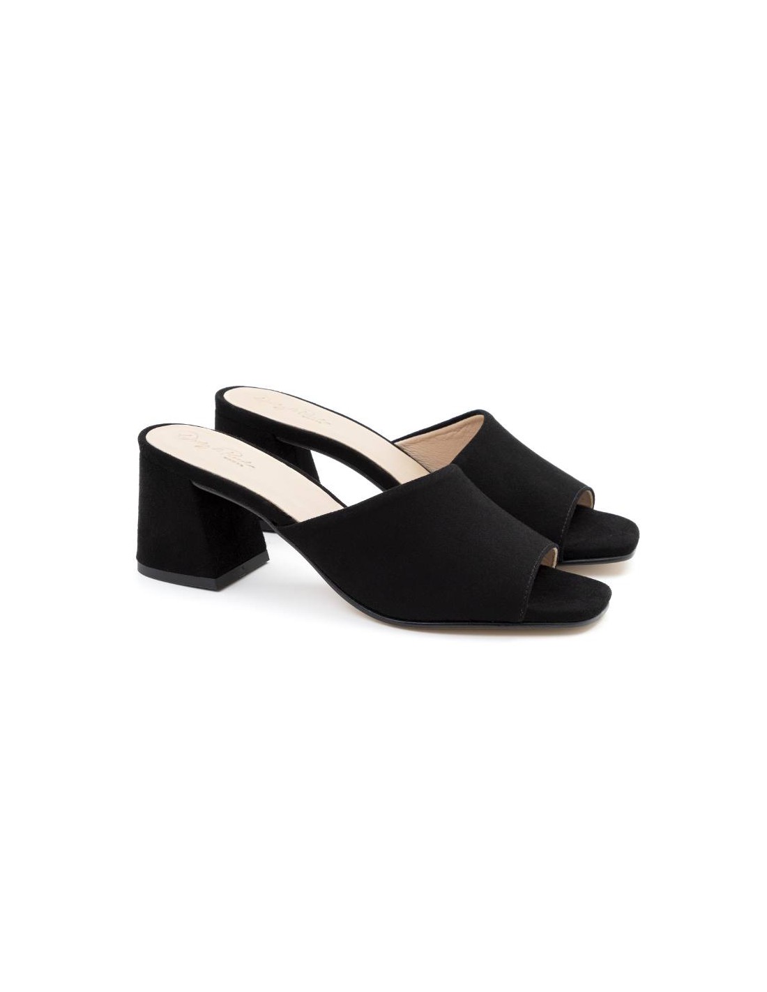ortiz & reed Zapato de Vestir de ante liso color negro W-ANISE-NEGRO