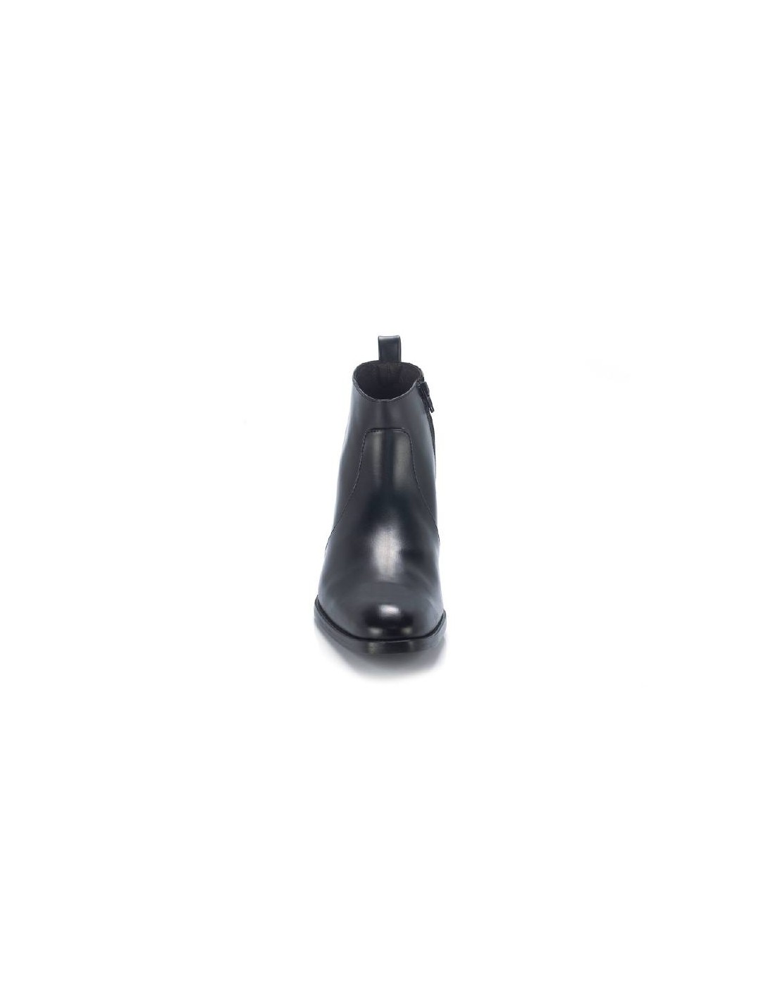 ortiz & reed Botín de piel liso color negro ELZIP-NEGRO Precios de Black Friday