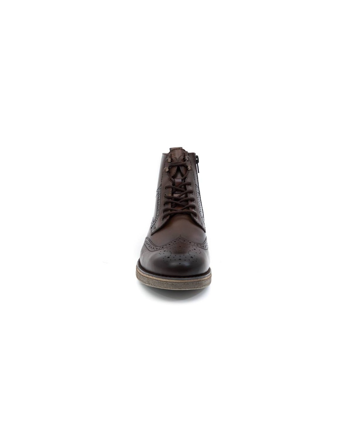 ortiz & reed Botín de piel semi-brogado color marrón BERLIN-BROWN En oferta