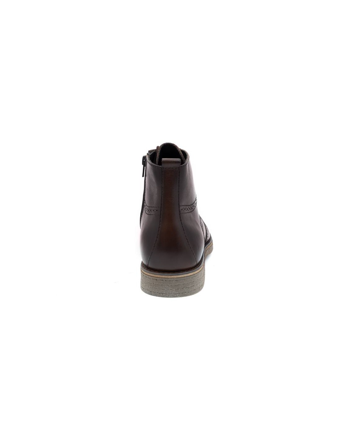 ortiz & reed Botín de piel semi-brogado color marrón BERLIN-BROWN En oferta