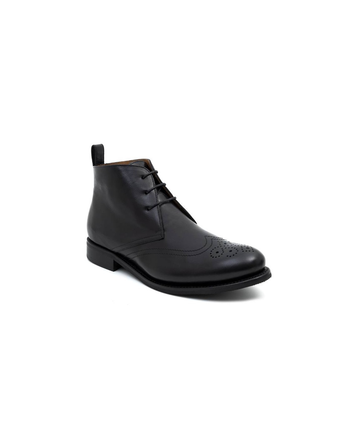 ortiz & reed Botín de piel tintado a mano color negro GRESATMAN-NEGRO Oferta exclusiva