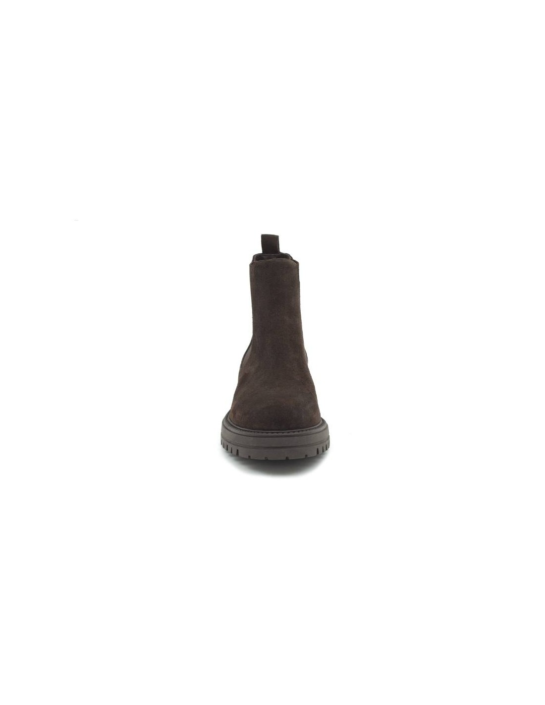 ortiz & reed Botínes Chelsea de ante con elástico lateral color marrón SALMOR-MARRON Ofertas especiales