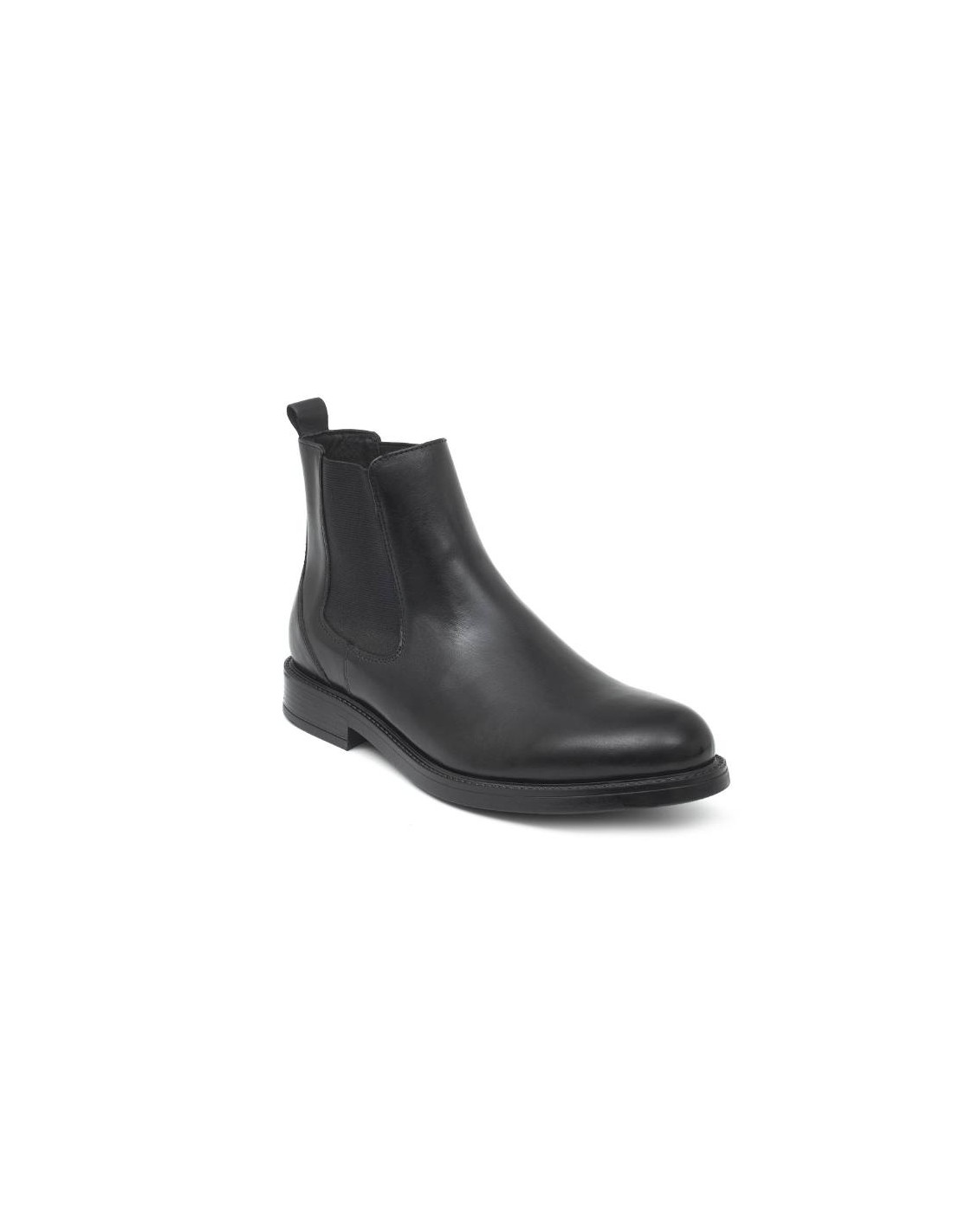 ortiz & reed Botínes Chelsea de piel acabado a mano color negro PRASOV-NEGRO Ofertas