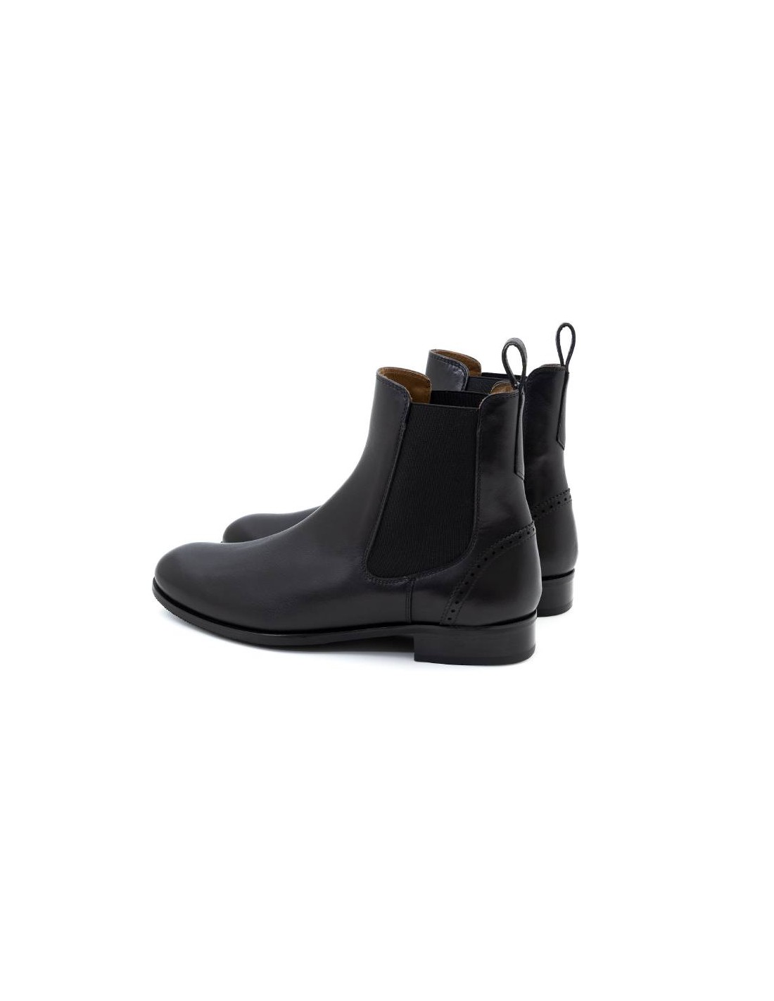 ortiz & reed Botines de mujer de piel liso color negro W-CREED-NEGRO Gran oferta