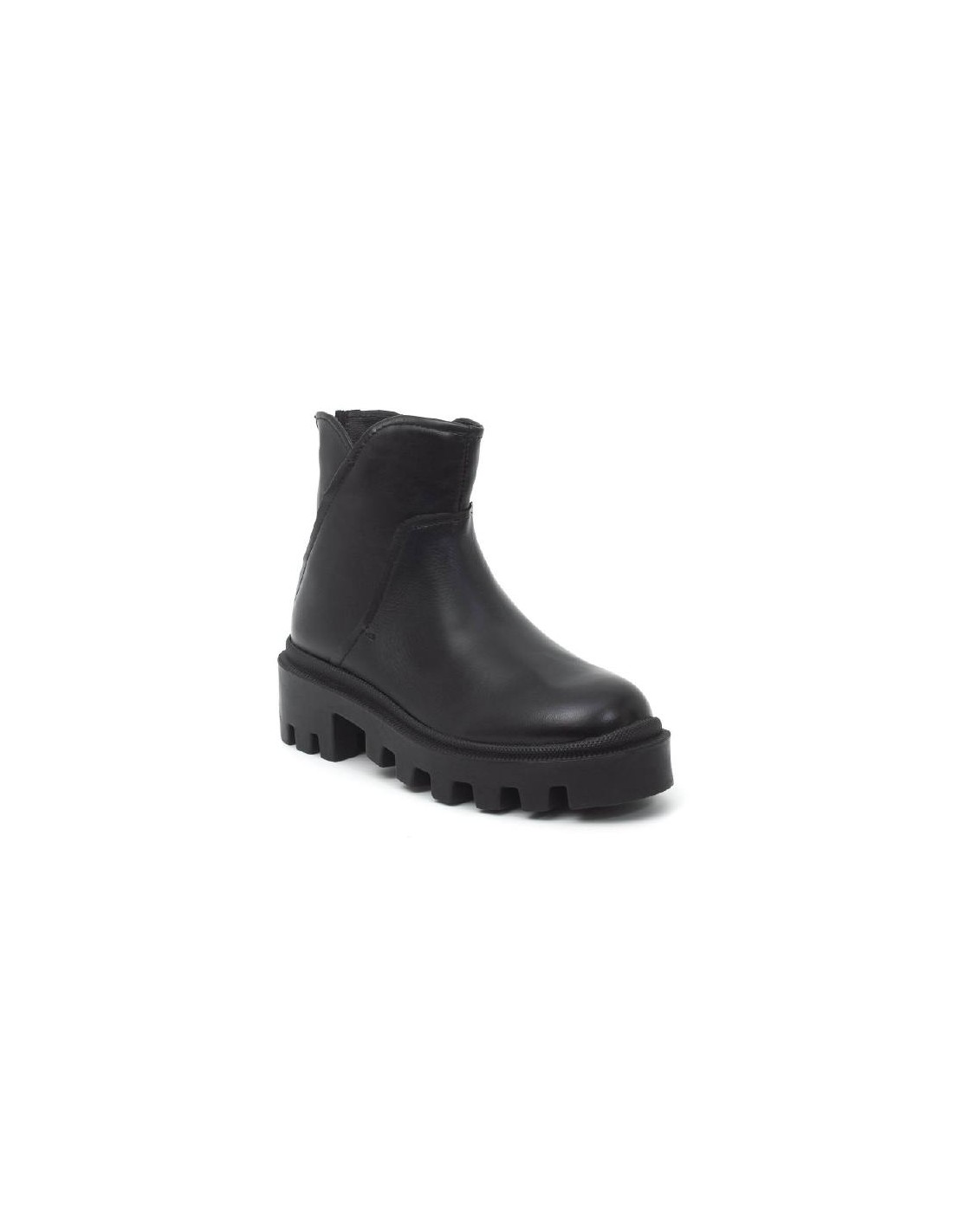 ortiz & reed Botines de mujer de piel liso color negro W-NEPOR-BLACK Rebajas de fábrica
