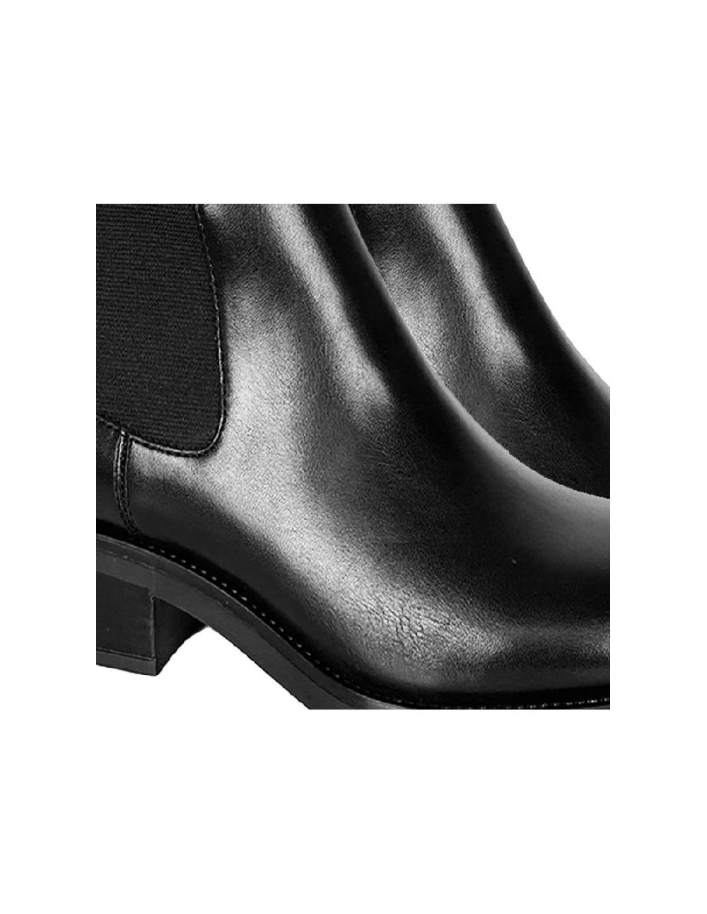 ortiz & reed Botines de mujer de piel liso color negro W-NEROR-NEGRO Los más vendidos