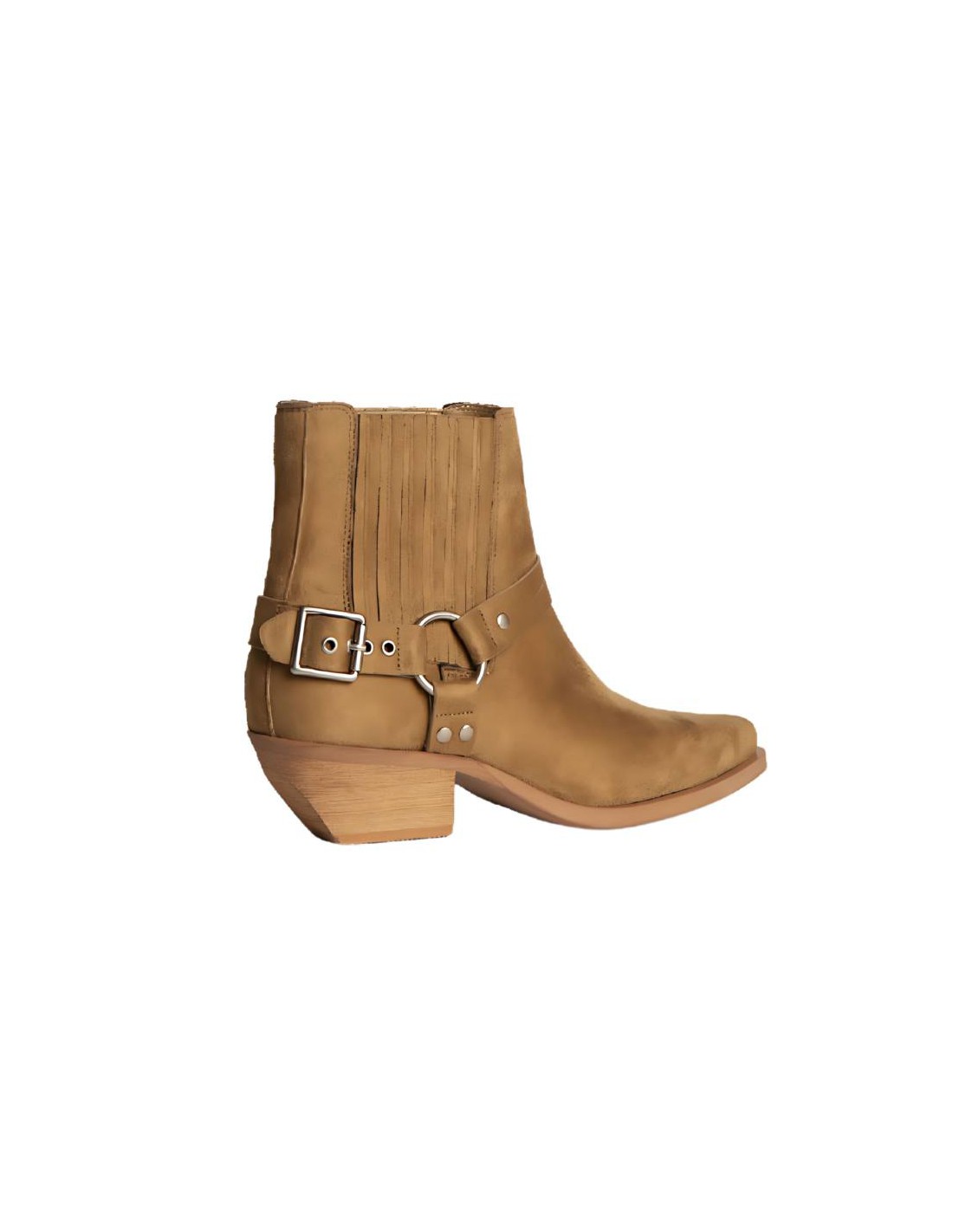 ortiz & reed Botines de mujer de terciopelo con aplique metálico color beige W-CHATOR-BEIGE Tienda