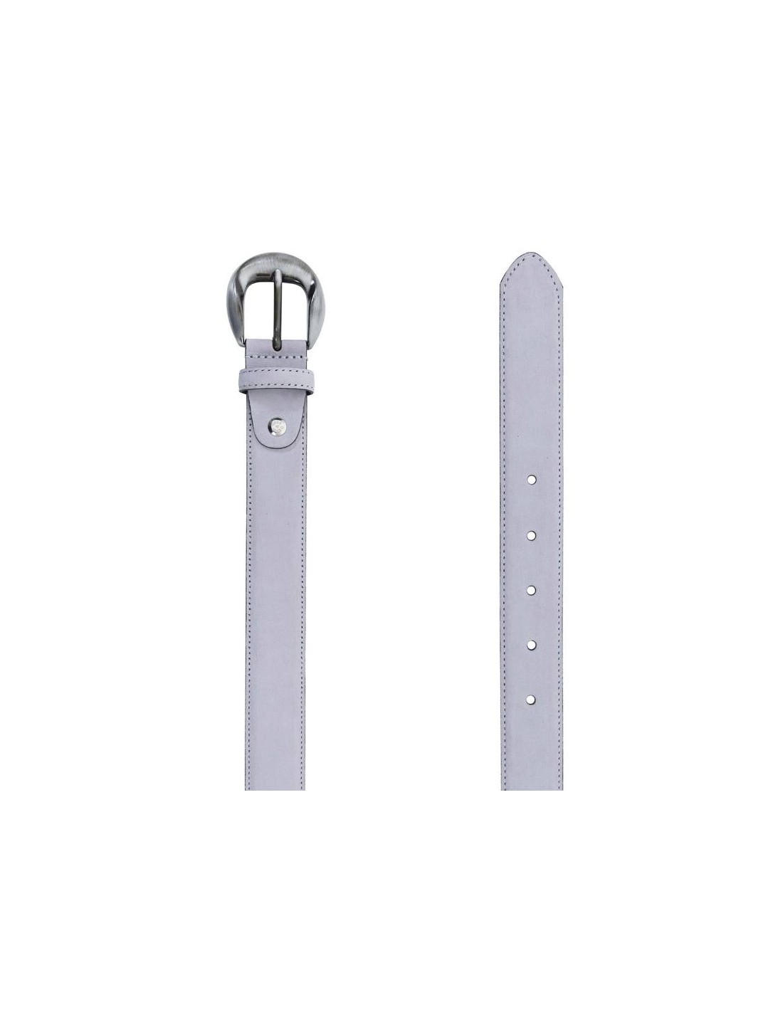 ortiz & reed Cinturón de mujer de ante acabado plano color gris WB-NOBELLA-GREY Oferta especial