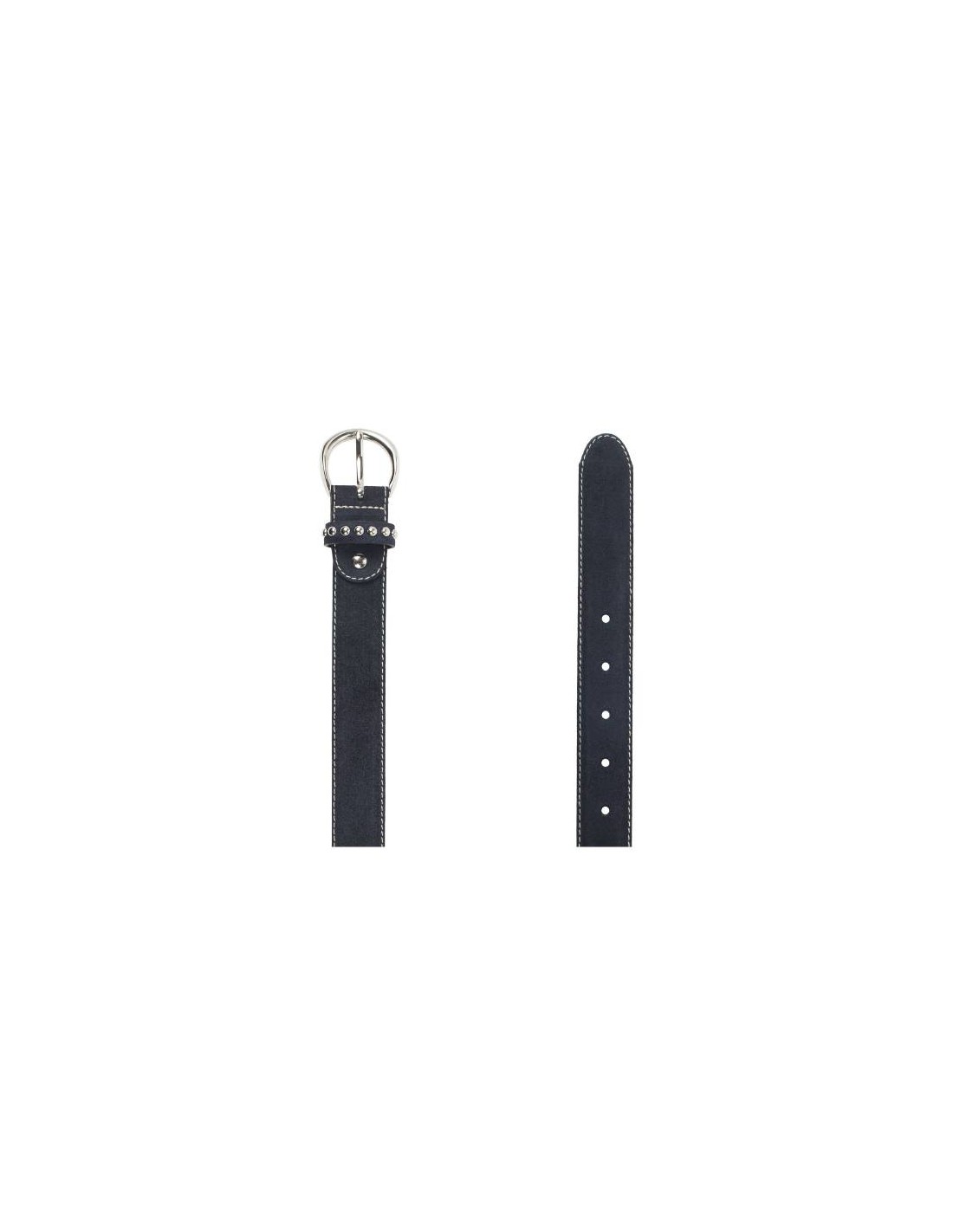 ortiz & reed Cinturón de mujer de ante con remaches color azul WB-SEREL-NAVY COMPRAR AHORA