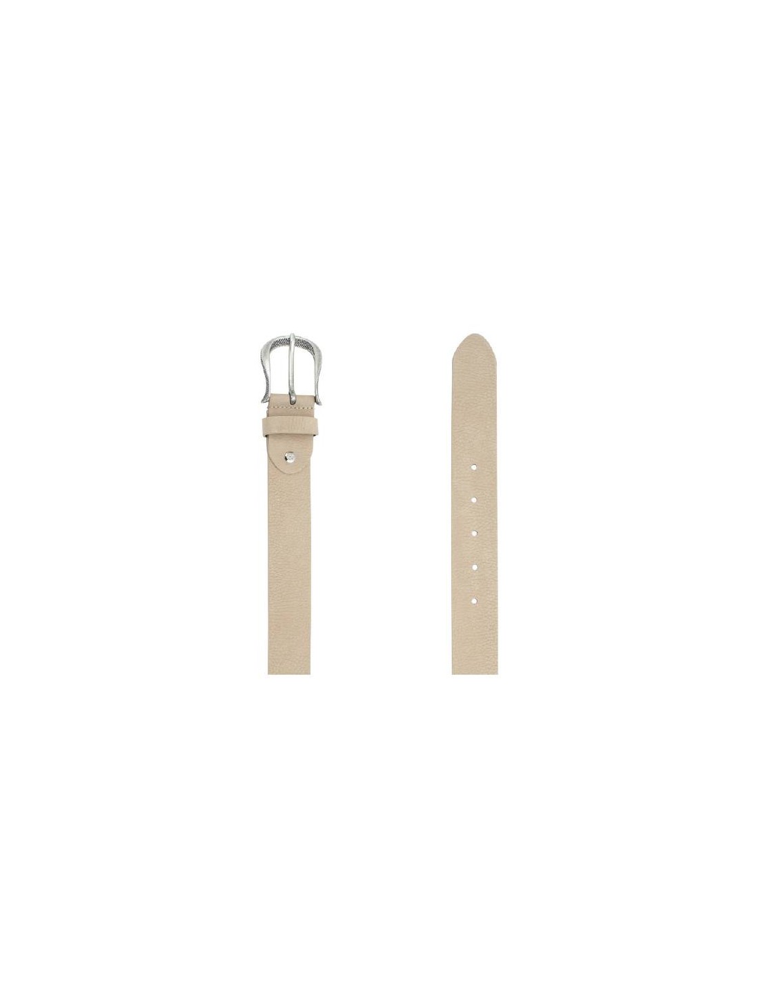 ortiz & reed Cinturón de mujer de nobuck con hebilla grabada color beige WB-HORSE-BEIGE Último día