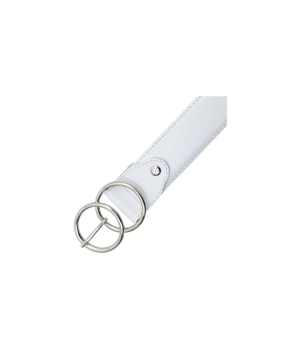 ortiz & reed Cinturón de mujer de piel acabado plano color blanco WB-SIKKY-BLANCO Precio de fábrica
