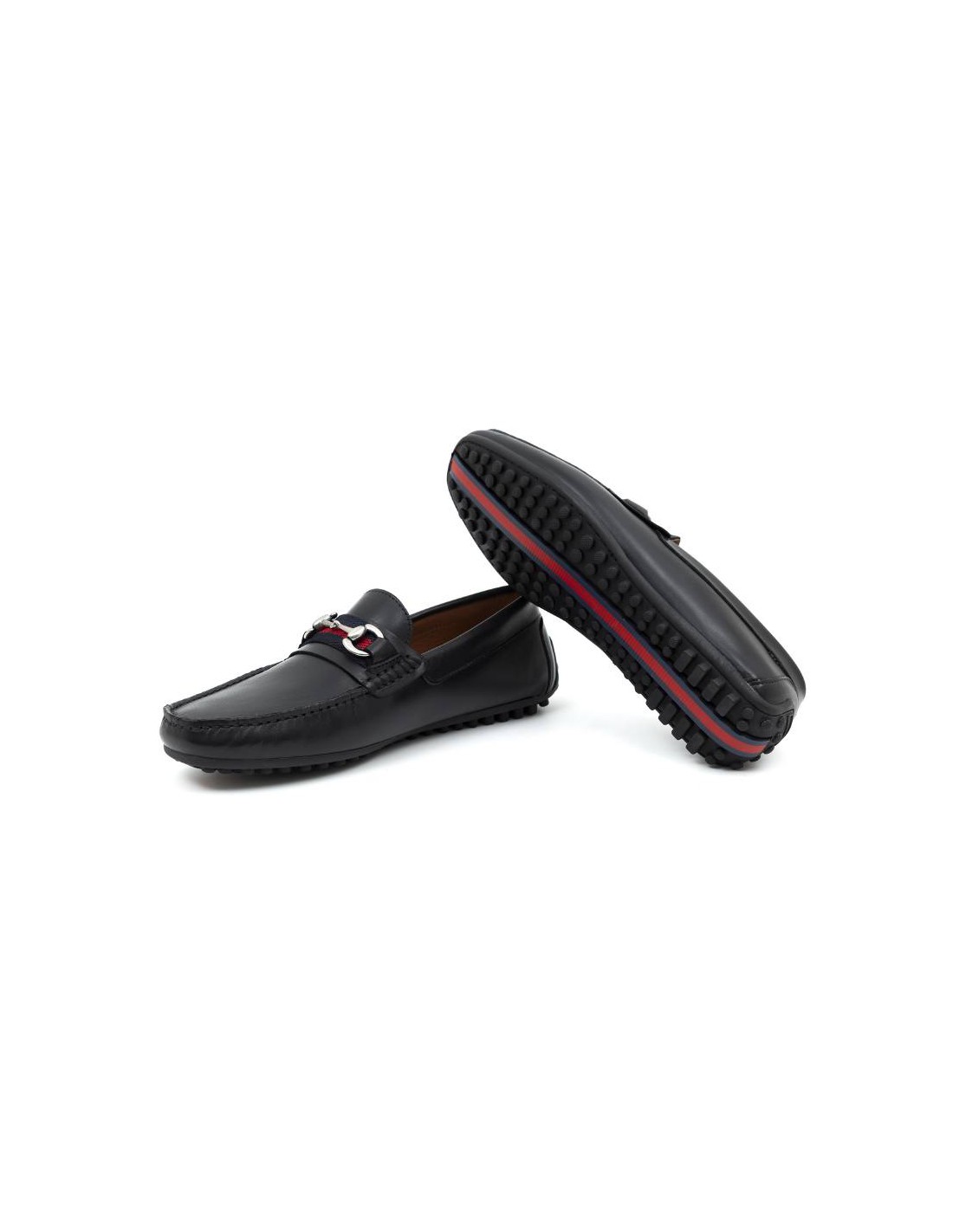 ortiz & reed Mocasín de piel con hebilla color negro BELIPO-NEGRO Promoción por tiempo limitado