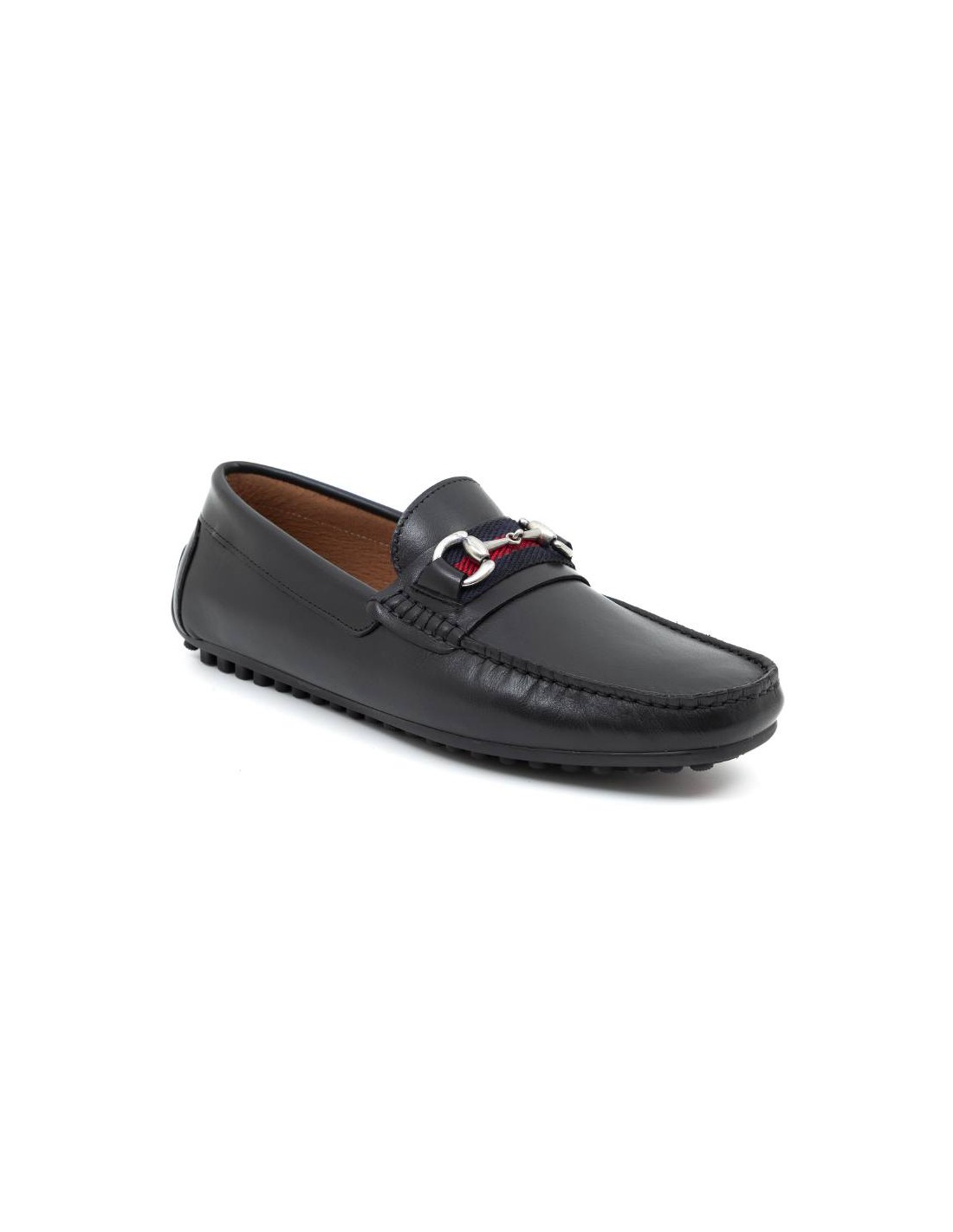 ortiz & reed Mocasín de piel con hebilla color negro BELIPO-NEGRO Promoción por tiempo limitado