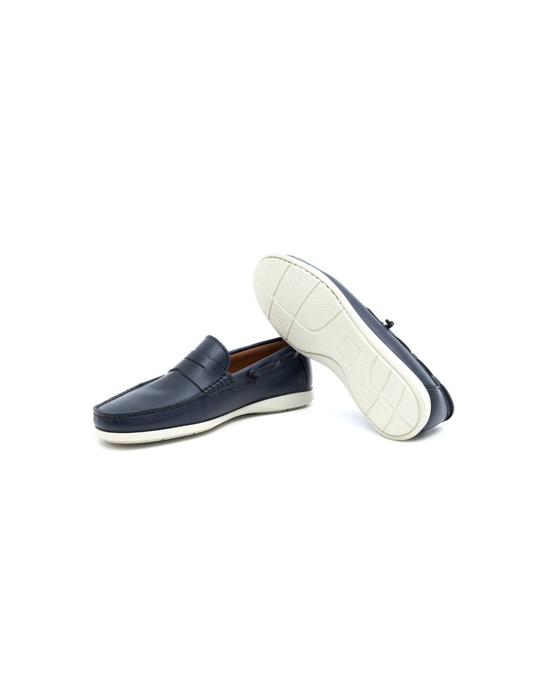 ortiz & reed Náutico de piel con aplique metálico color azul NANOR-NAVY Solo queda un día
