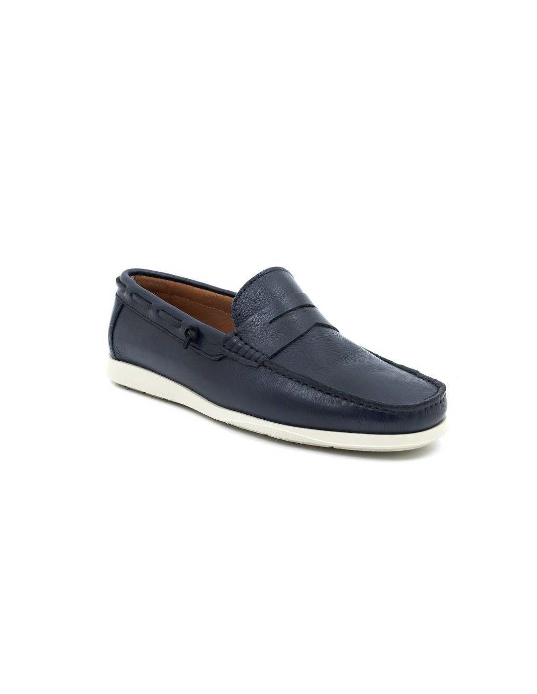 ortiz & reed Náutico de piel con aplique metálico color azul NANOR-NAVY Solo queda un día