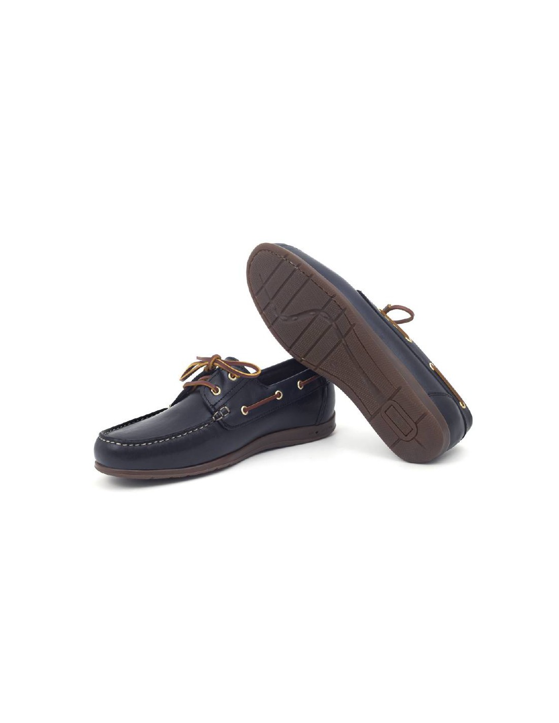 ortiz & reed Náutico de piel con cordón de piel color azul CRENOT-MARINO Envío internacional gratuito