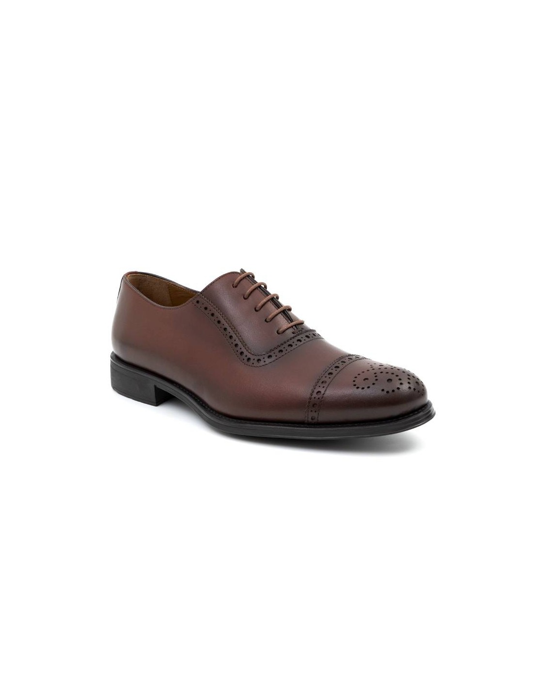 ortiz & reed Oxford de piel acabado a mano color cuero CAROLO-CUERO En oferta