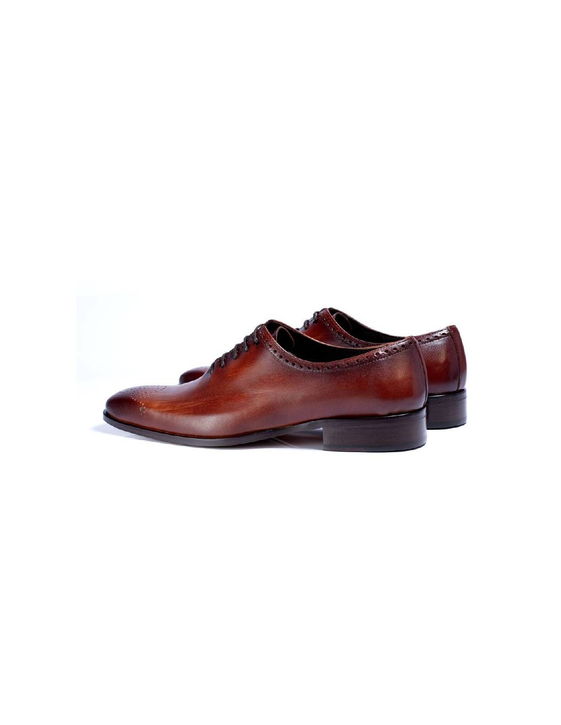 ortiz & reed Oxford de piel acabado a mano color cuero TUNISIA-CUERO Descuentos del mes